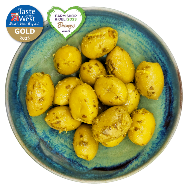 South Devon Basil Pesto Olives