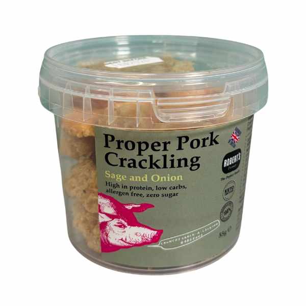 Proper Pork Crackling Sage and Onion 55g