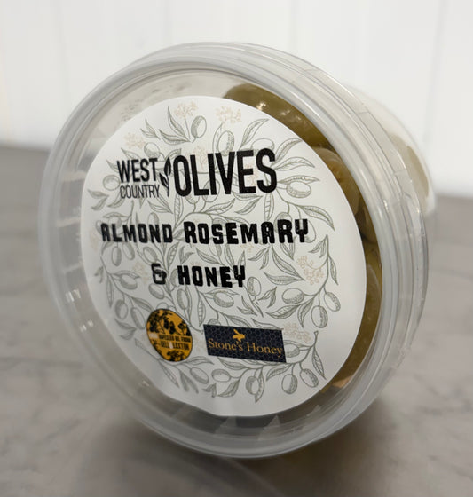 Almond Stuffed Olives with Honey and Rosemary