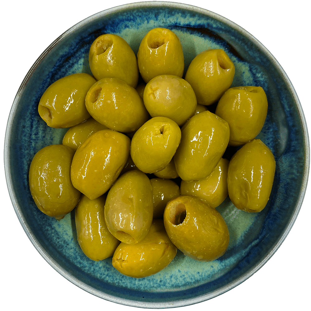 Green Pitted Olives By Post