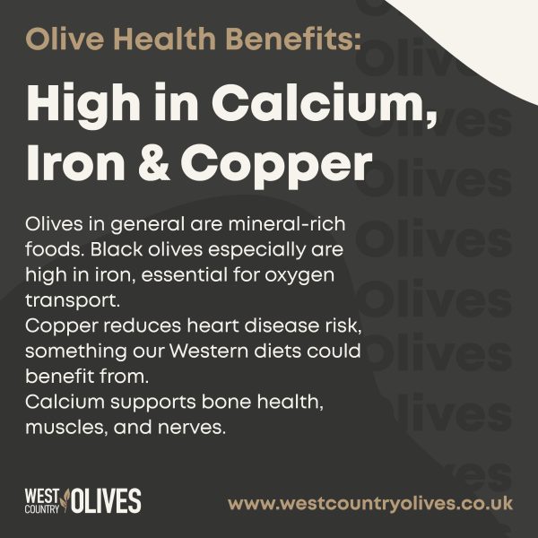 High in calcium, iron and copper